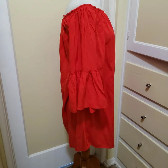 Red Hot Cotton Dress / May & Maya / Medium - Picture 4 of 6